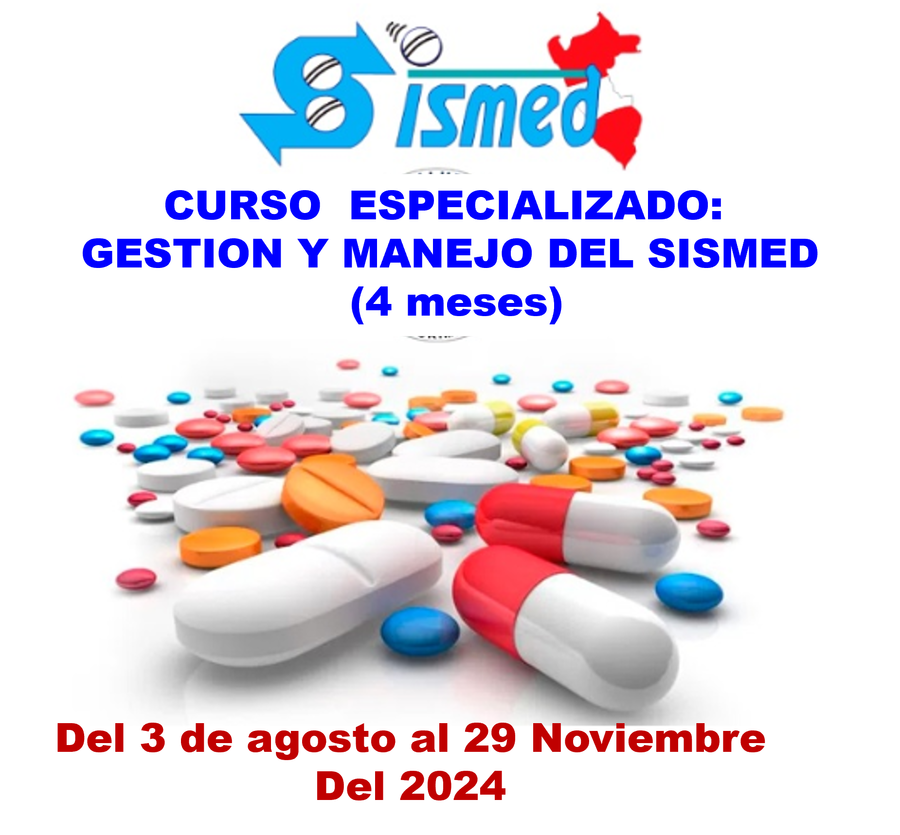 CURSO ESPECIALIZADO GESTION Y MANEJO DEL SISMED (4 MESES)