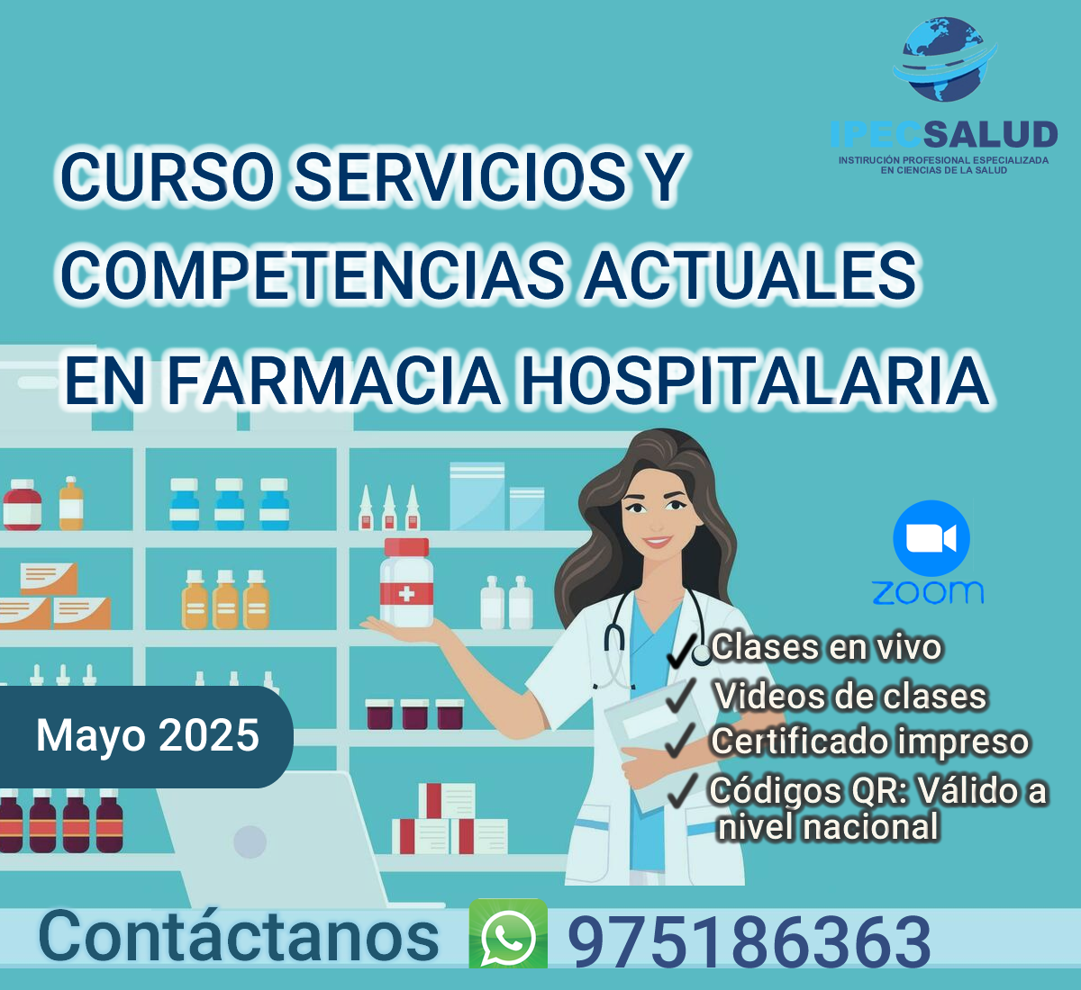 Servicios y competencias actuales en Farmacia hospitalaria.